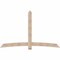 Ekena Millwork Bellingham Smooth Timber Gable Bracket, Douglas Fir, 96"W x 60"H x 5 1/2"D x 5 1/2"F, 15/12 Pitch GBW096X60X0606BEL00SDF - alternate 1